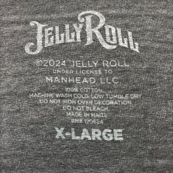 Jelly Roll Beautifully Broken Crown Country Pop T-Shirt XL - Picture 4 of 4